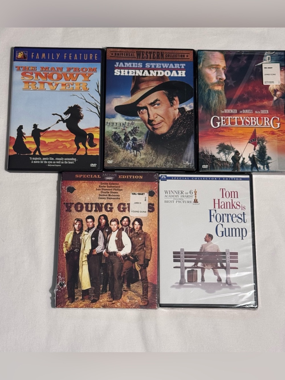 New unopened DVD’s total of 5